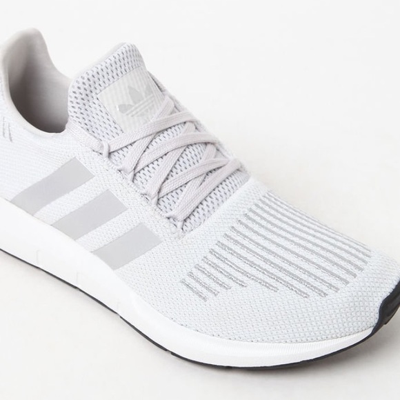 Adidas Swift Run White/Silver Sneakers - Picture 4 of 6